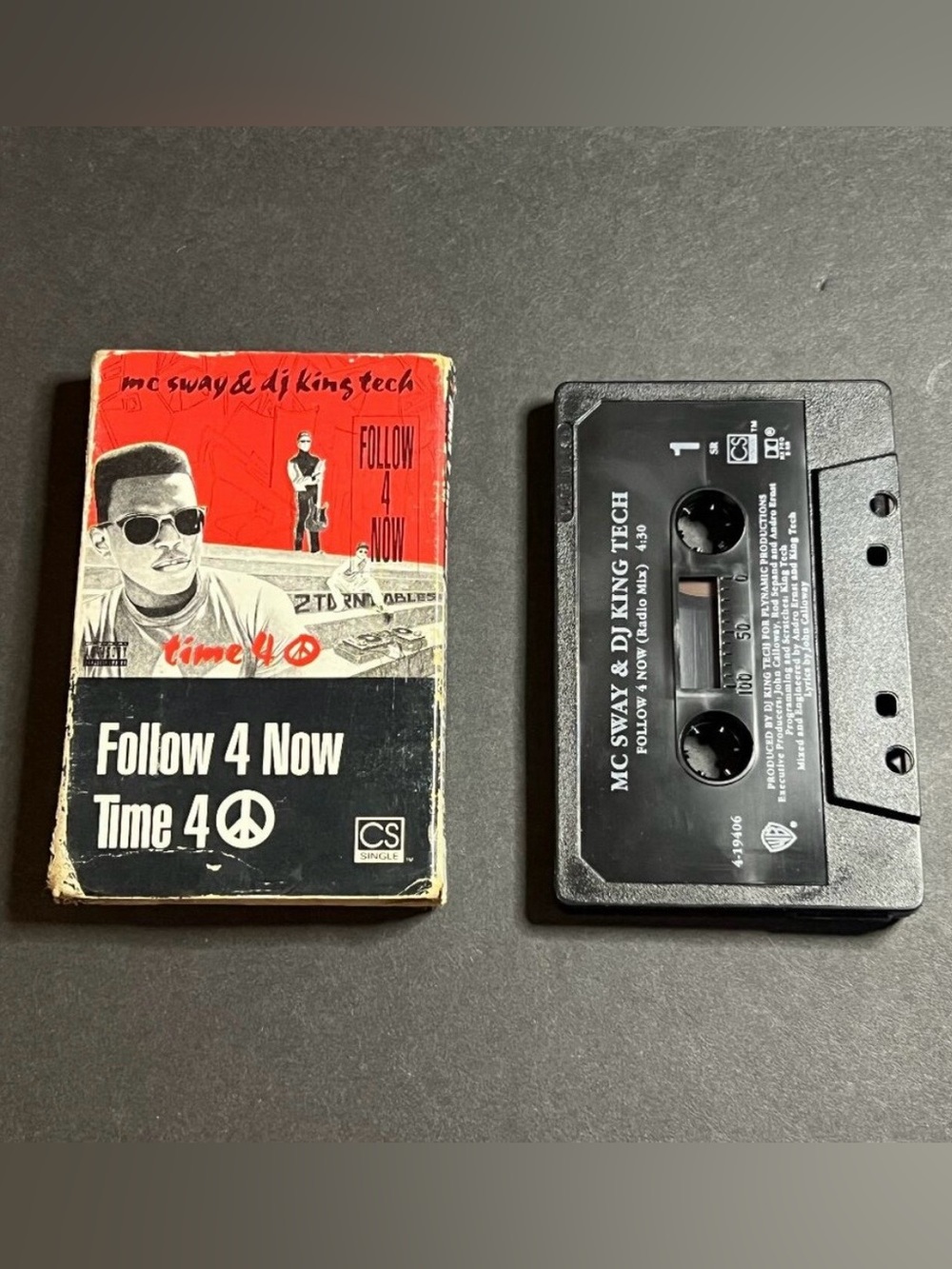 MC Sway & DJ King Tech - Follow 4 Now Time 4 Peace - 1991 Music Cassette Tape - Picture 1 of 4